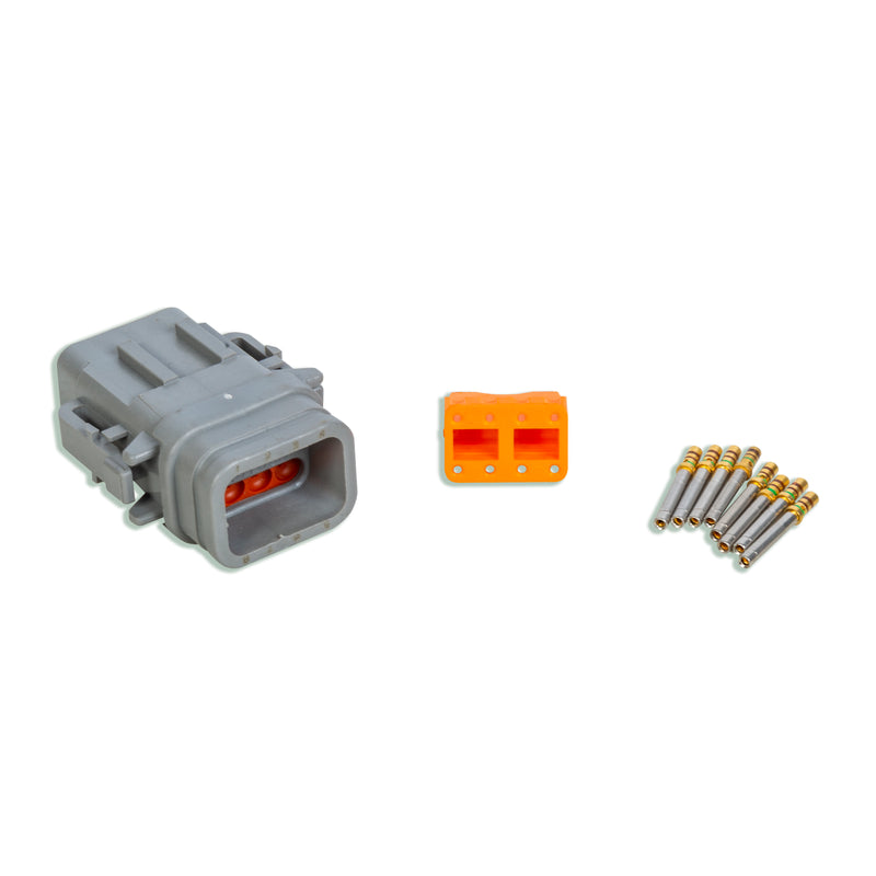 Deutsch DTM 8 Position Socket, Back View