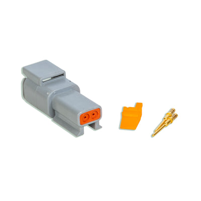 Deutsch DTM 2 Position Pin, Back View