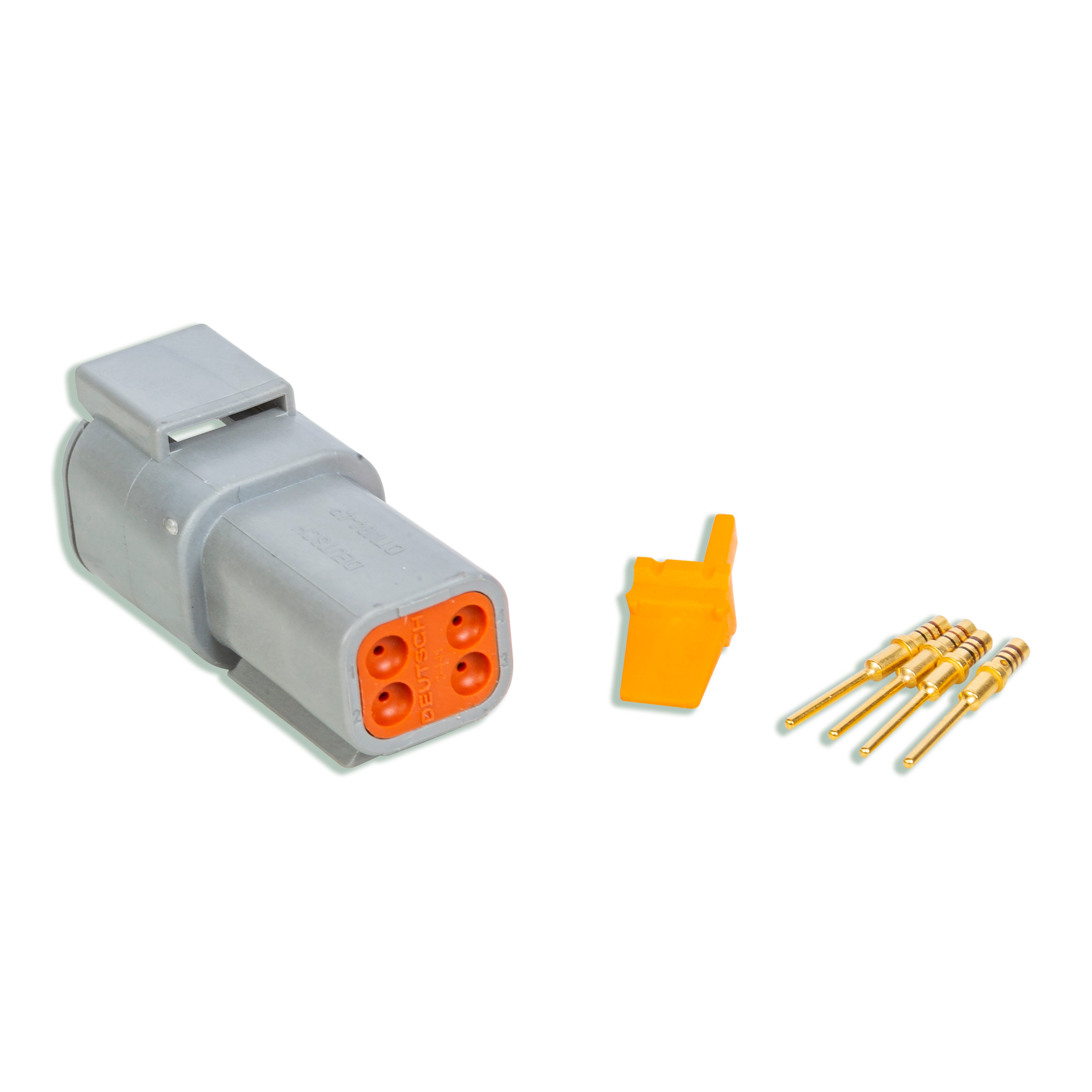Deutsch DTM 4 Position Receptacle Ping, Side View