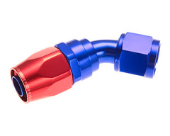 Redhorse Performance -10 AN 45 Degree Swivel-Seal Female Hose End Red & Blue Finish